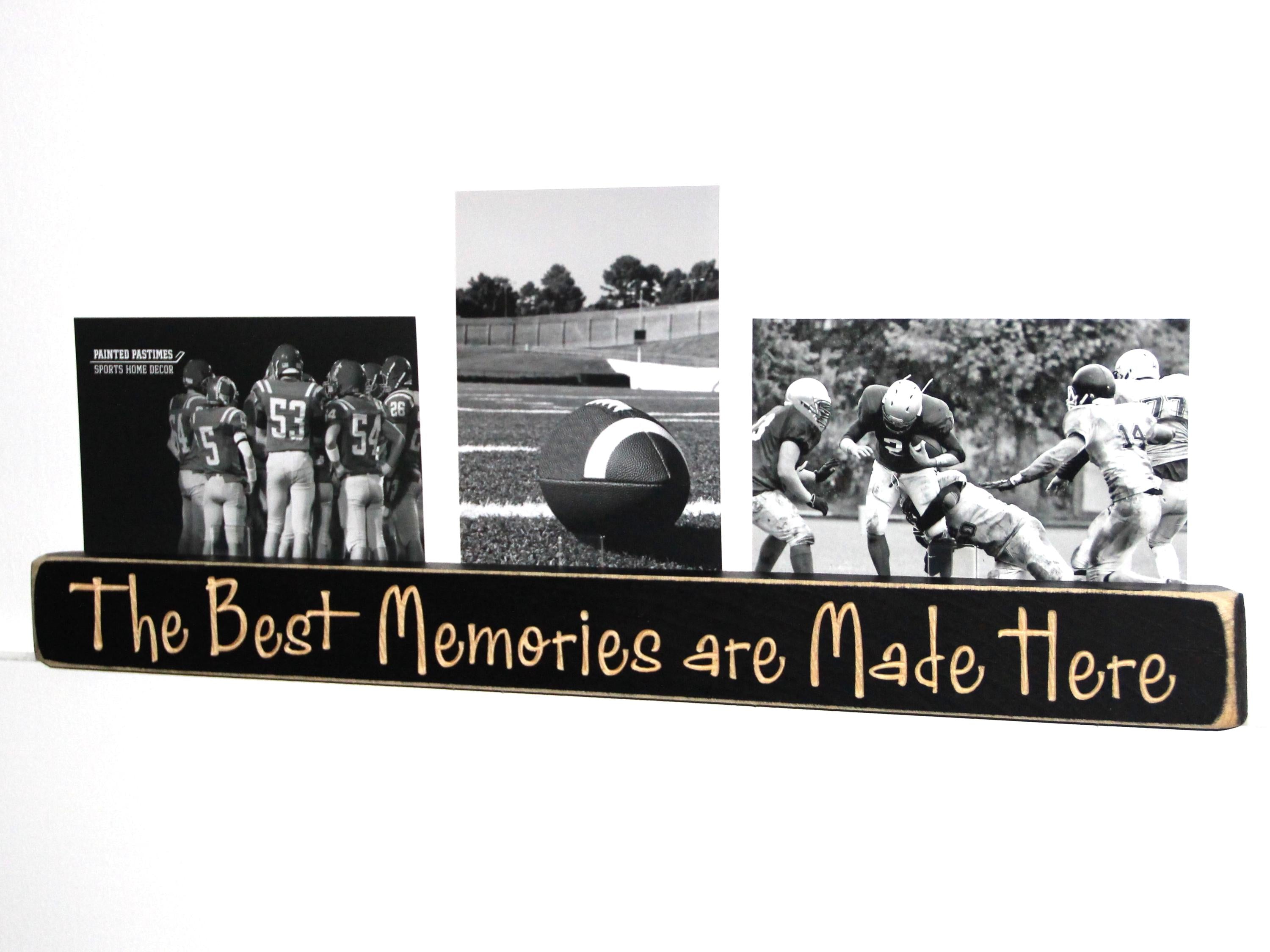 Lacrosse Photo Display: Distressed Wood Sign, Lacrosse Gift