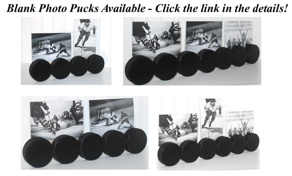 Hockey Coach Gift: "COACH" Puck Photo Display