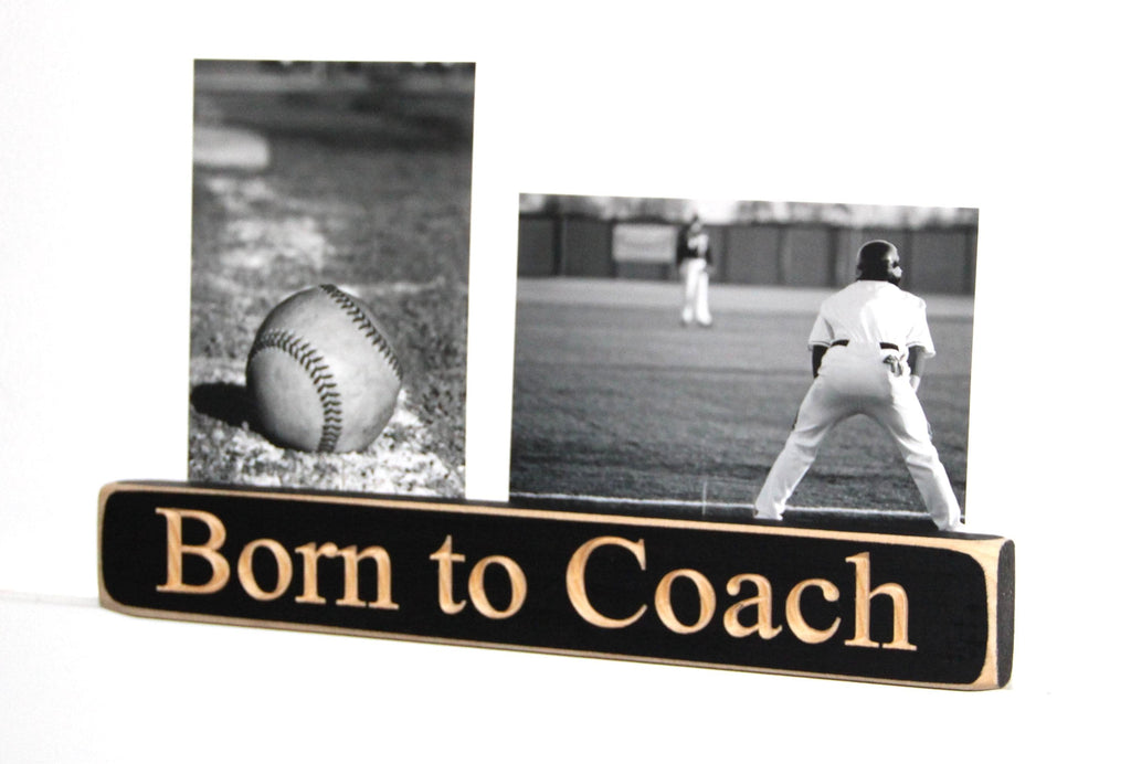 Personalized Coach Photo Display: 'Born to Coach' Frame, Lacrosse Team Gift, All Sports