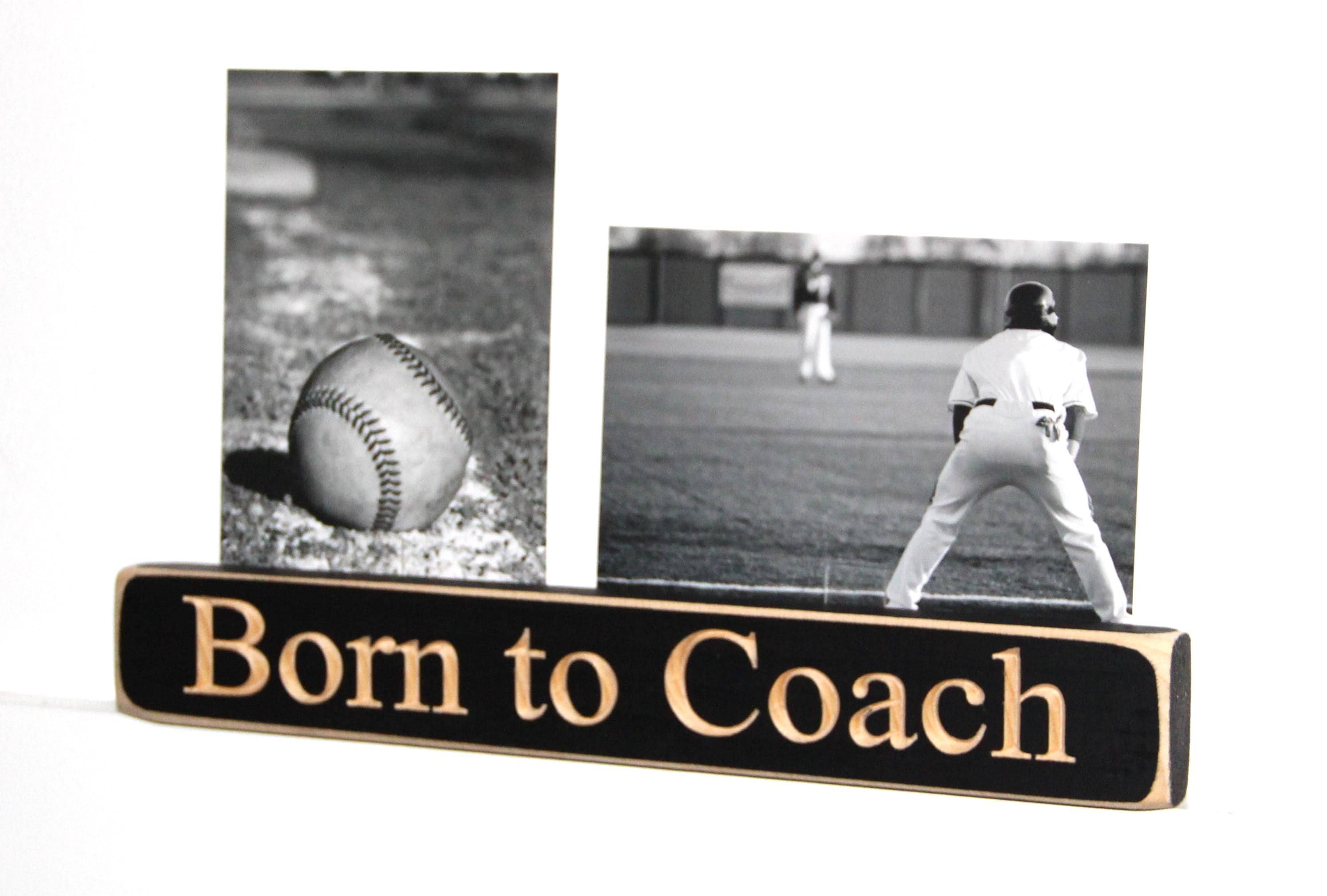 Personalized Coach Photo Display: 'Born to Coach' Frame, Lacrosse Team Gift, All Sports