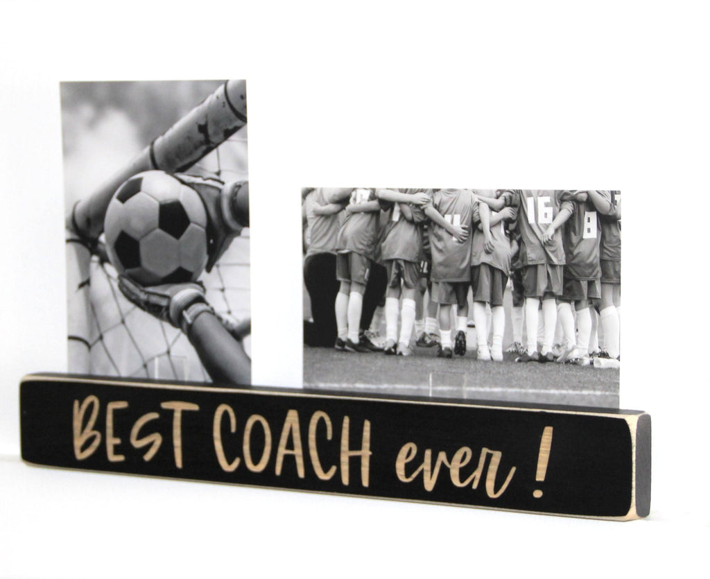 Personalized Coach Photo Display: 'Best Coach Ever' Frame, Lacrosse Team Gift, All Sports