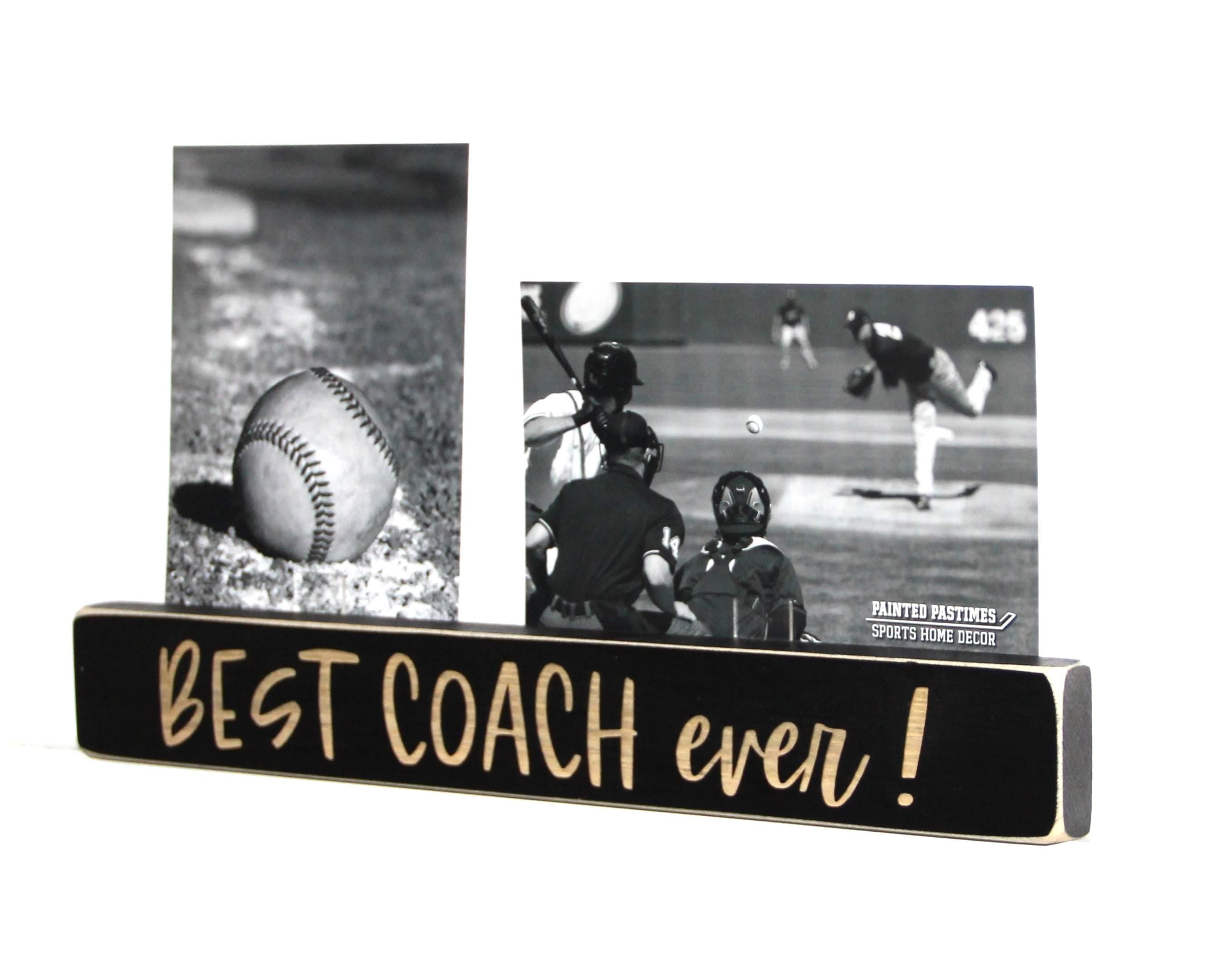 Personalized Coach Photo Display: 'Best Coach Ever' Frame, Lacrosse Team Gift, All Sports