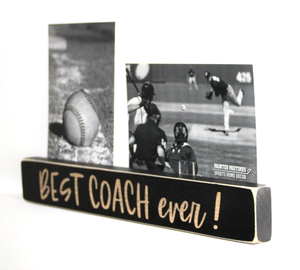 Personalized Coach Photo Display: 'Best Coach Ever' Frame, Lacrosse Team Gift, All Sports