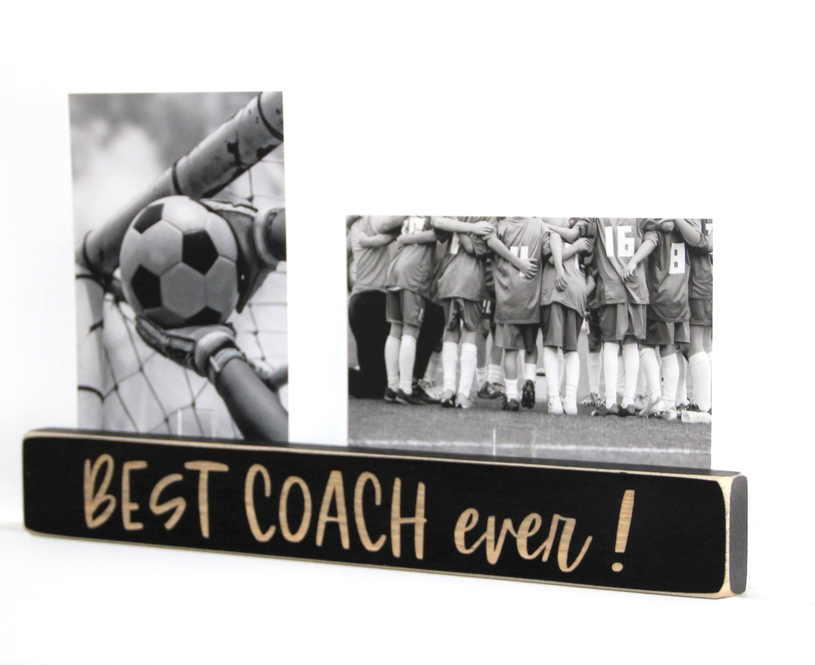 Personalized Coach Photo Display: 'Best Coach Ever' Frame, Baseball Team Gift, All Sports