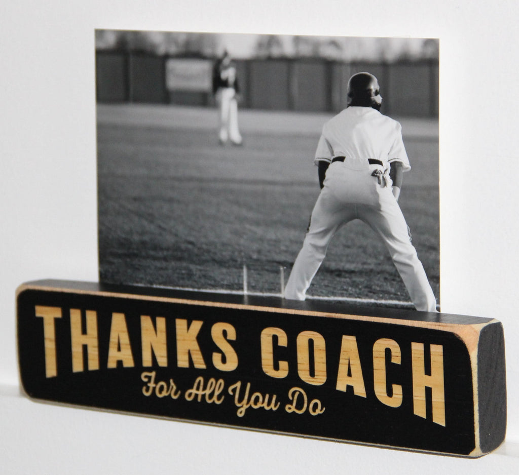 Team Mom Photo Display: Laser Cut Wood Sports Picture Frame