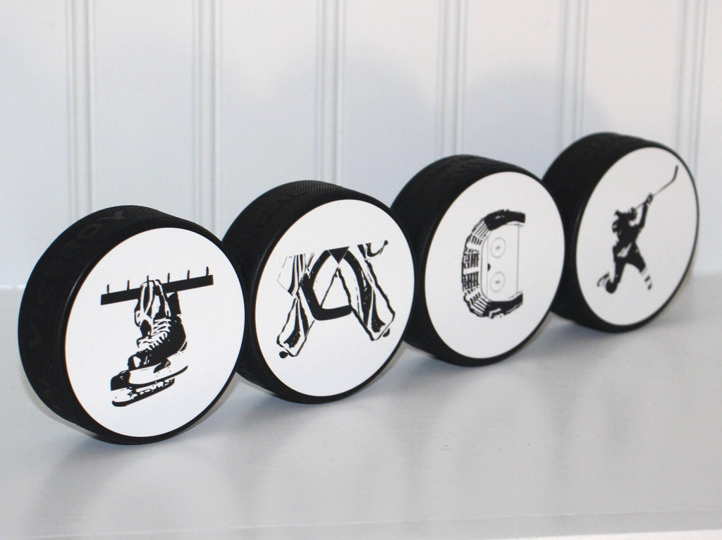 Personalized Hockey Name Puck: Custom Hockey Player Gift