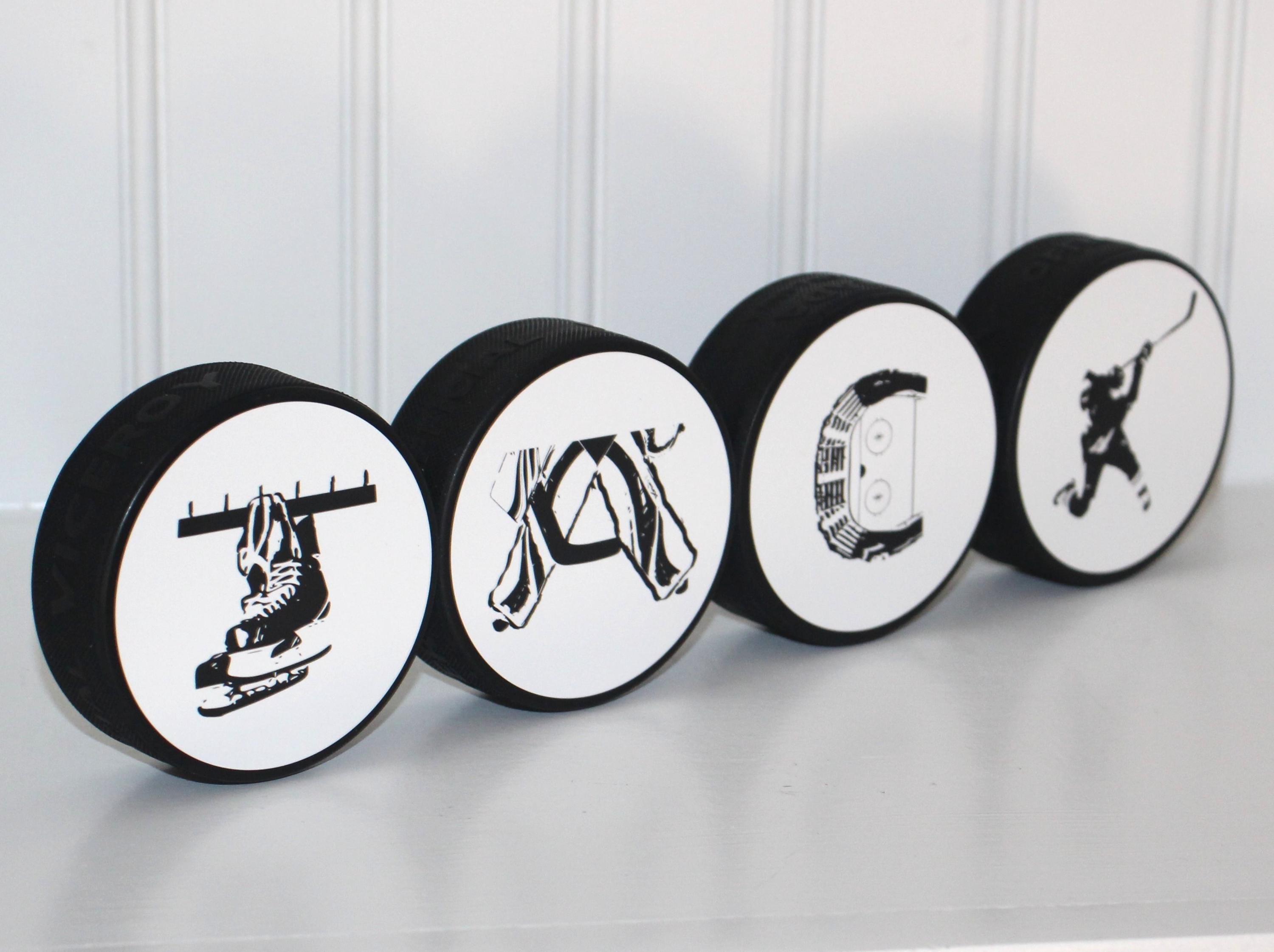 Personalized Hockey Name Puck: Custom Hockey Player Gift