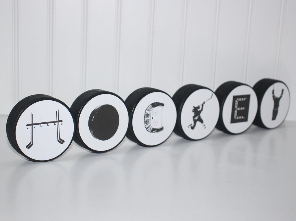 Hockey Puck Photo Frame, Sports Home Decor