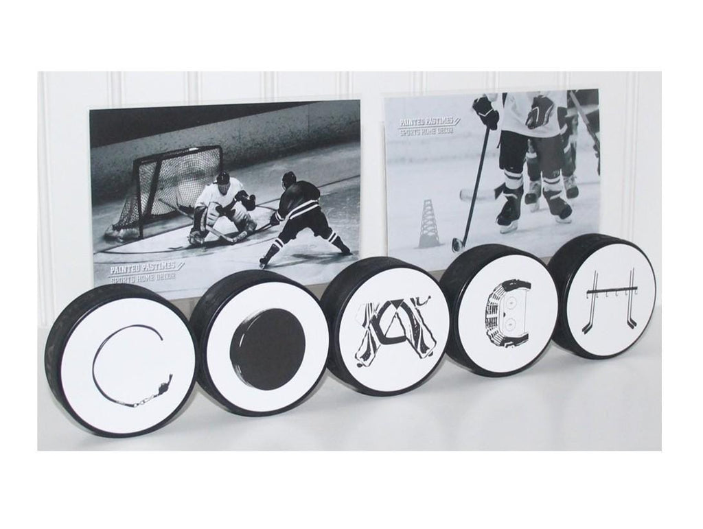 Hockey Coach Gift: "COACH" Puck Photo Display