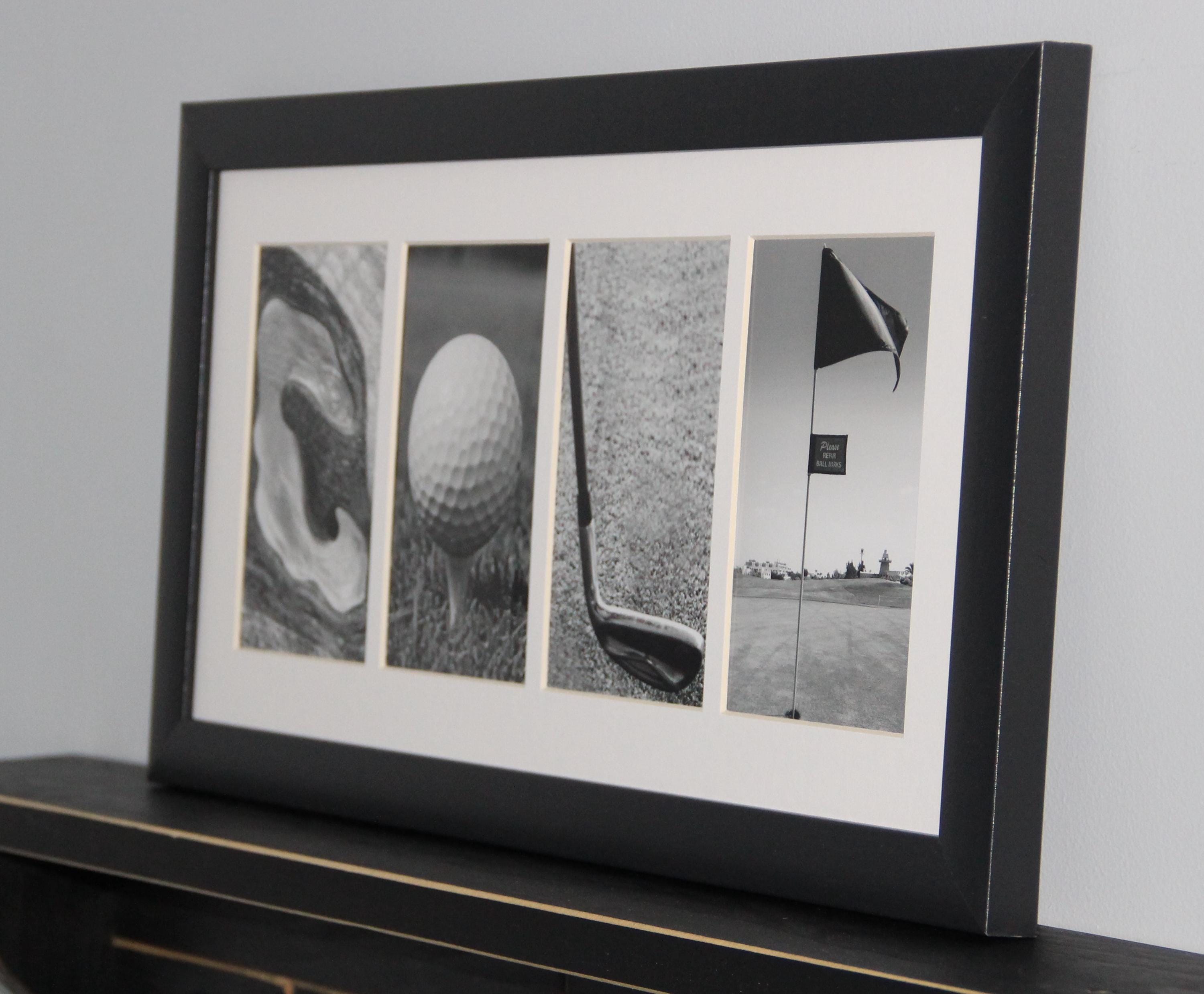 Golf Photo Montage Frame, Golf Decor, Gift for Golfer