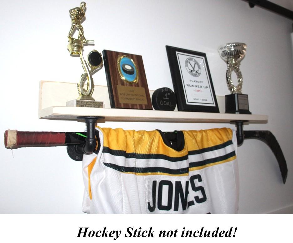 Hockey Trophy Shelf, Wall Decor for Player, Fan