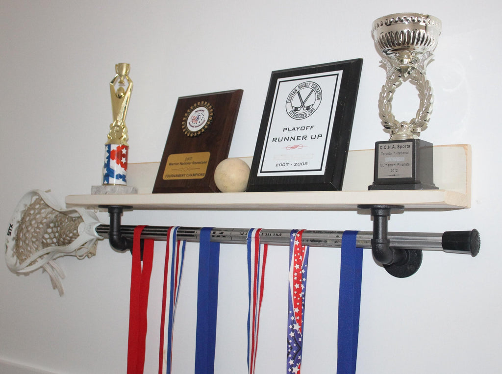 Lacrosse Trophy Shelf: Wall Decor, Lacrosse Player Gift