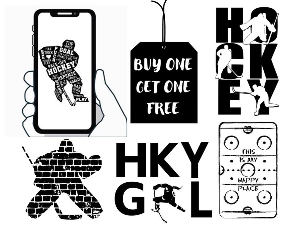 Hockey Goalie Decal: Matte Vinyl Sticker for Phone, Laptop, Locker