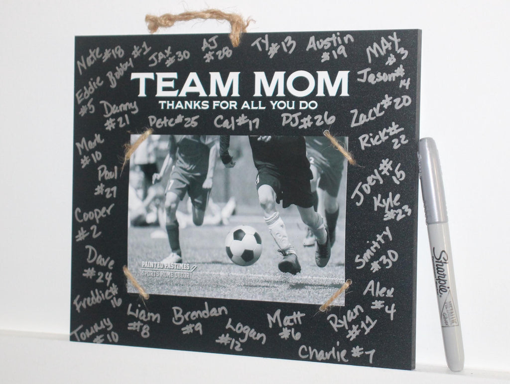Personalized Team Mom Photo Display: Sports Gift