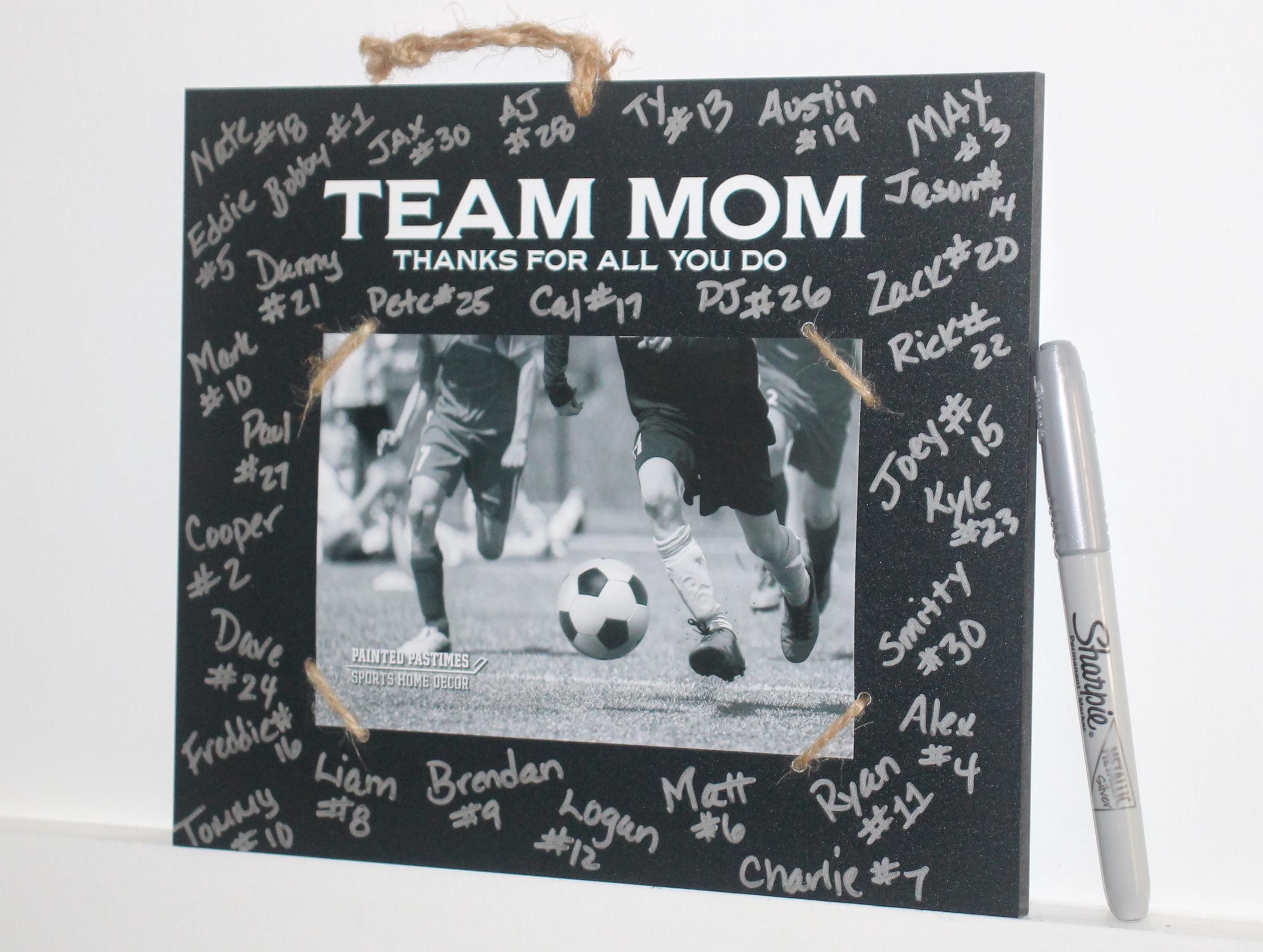 Personalized Team Mom Photo Display: Sports Gift