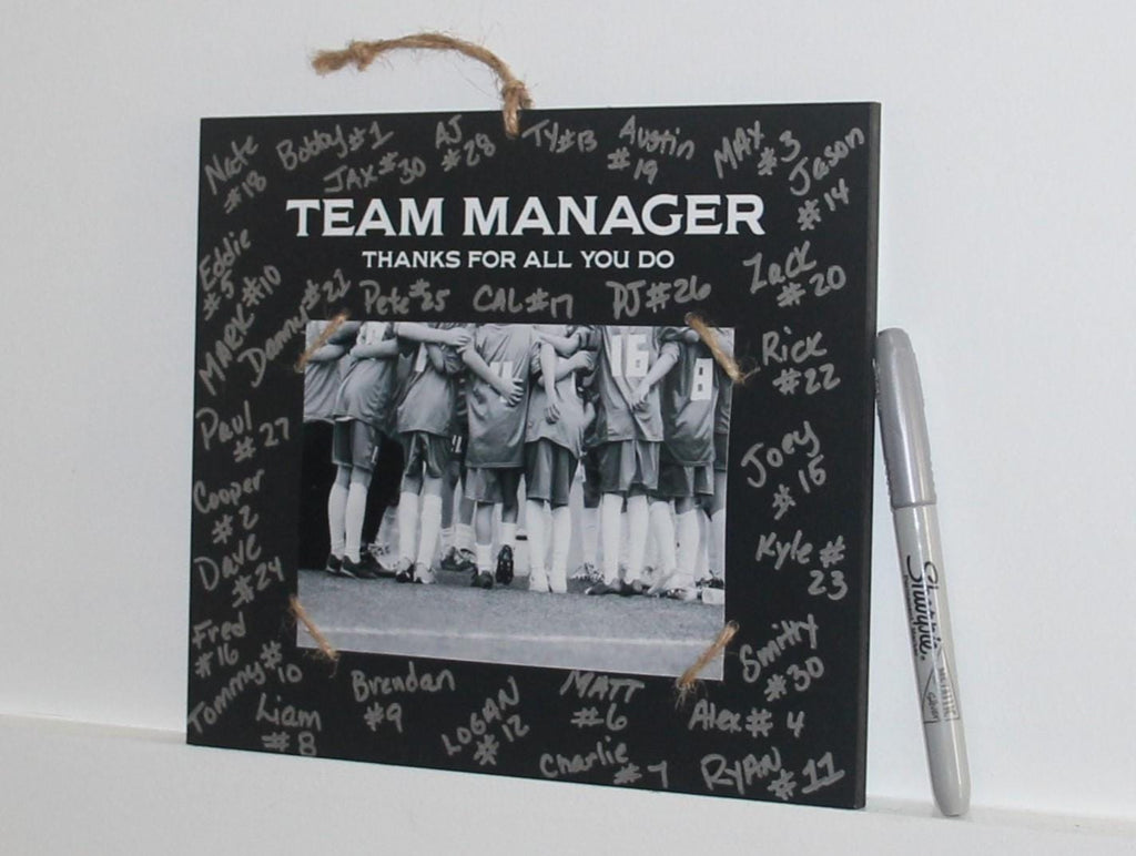 Personalized Coach Photo Frame: Team Signing Gift, Baseball, Lacrosse, Softball, Volleyball, Track