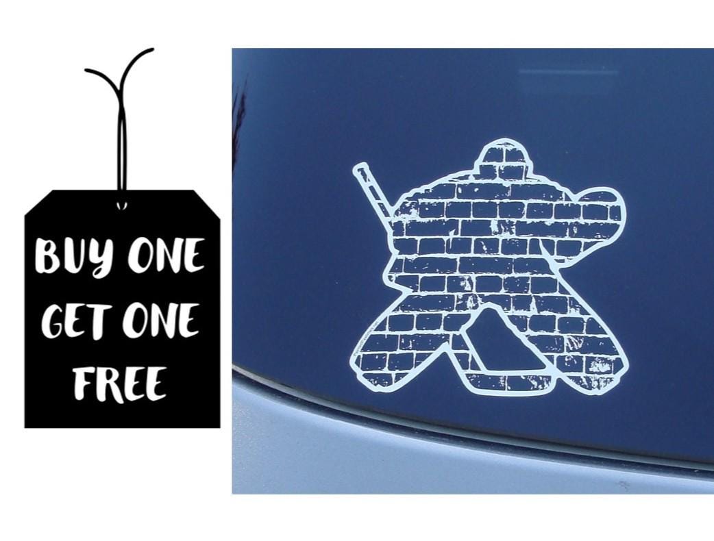 Hockey Goalie Car Decal: Bumper Sticker for Hockey Mom/Dad