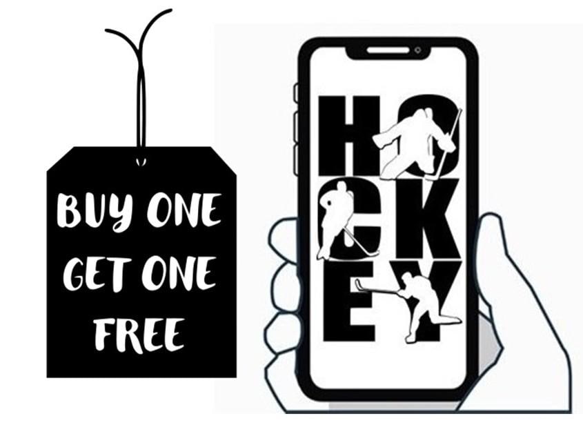 Hockey Player Phone Decal: Matte Vinyl, Locker or Tablet Decal