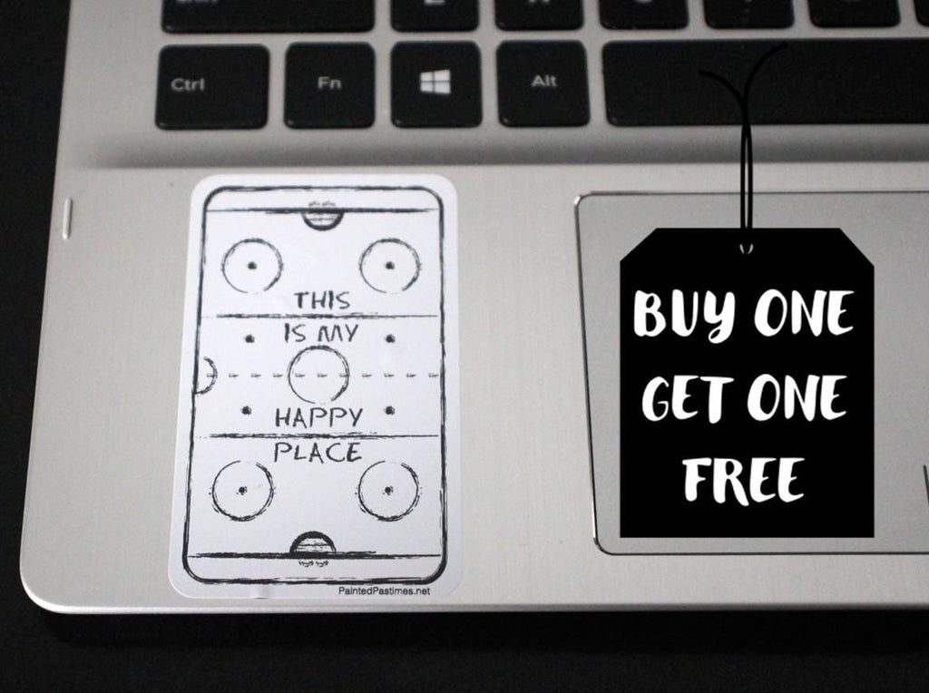 Hockey Decal: Laptop, Cell Phone, Locker - Hockey Player Gift