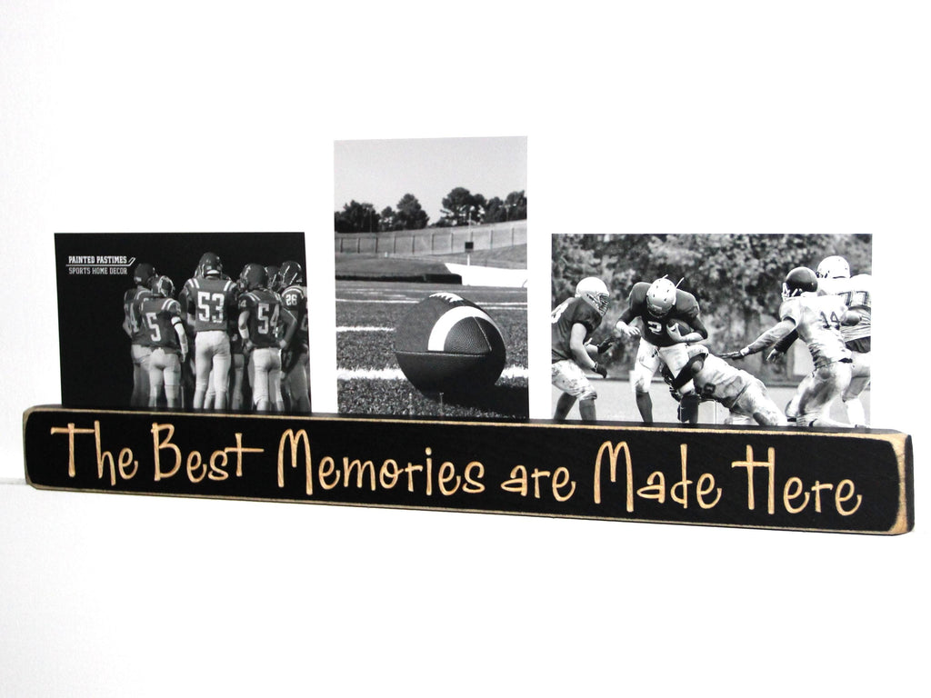 Football Photo Display: Laser-Cut Wood Collage Frame
