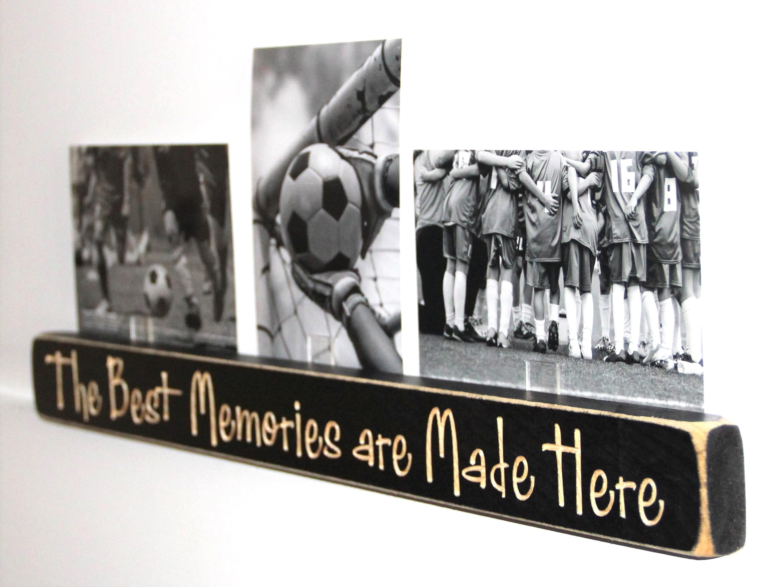 Soccer Photo Display, Wood Picture Frame, Sports Decor