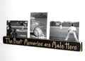 Baseball Photo Display: Distressed Wood Collage Frame, Sports Decor