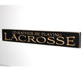 Lacrosse Photo Display: Distressed Wood Room Decor, Shelf Option