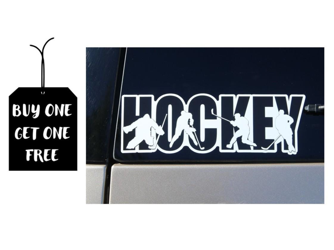 Hockey Car Decal: Player, Goalie, Rink - Hockey Mom/Dad Gift