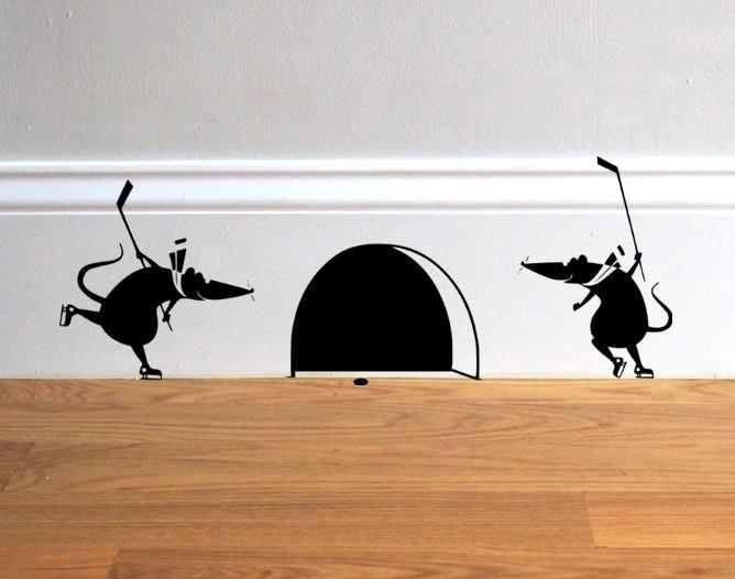 Hockey Wall Decal: Hockey Player Sticker