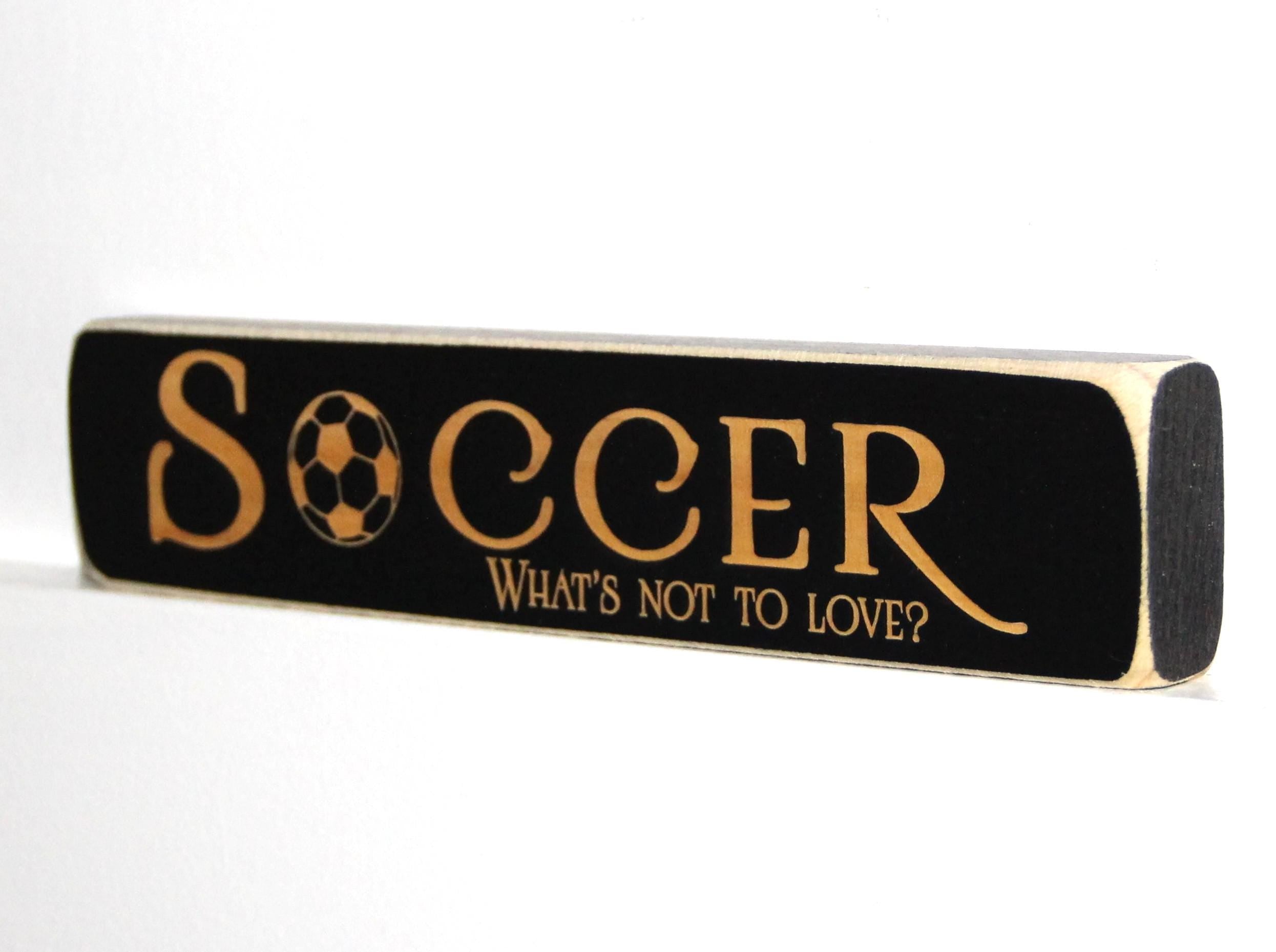 Soccer Sign: Gift for Player, Coach, or Team, Laser Cut Wood