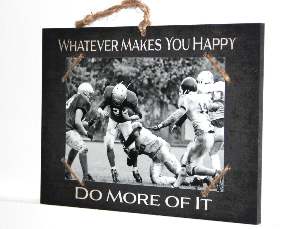 Football Photo Frame: Gift for Player, Bedroom Decor (4x6 Photo Size)