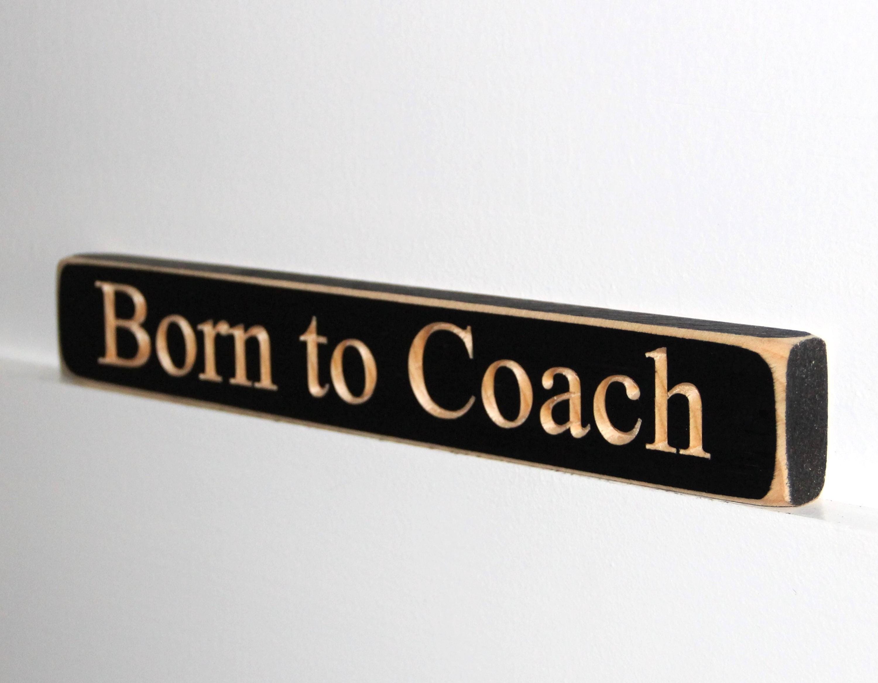 Personalized Coach Photo Display: 'Born to Coach' Frame, Baseball Team Gift, All Sports