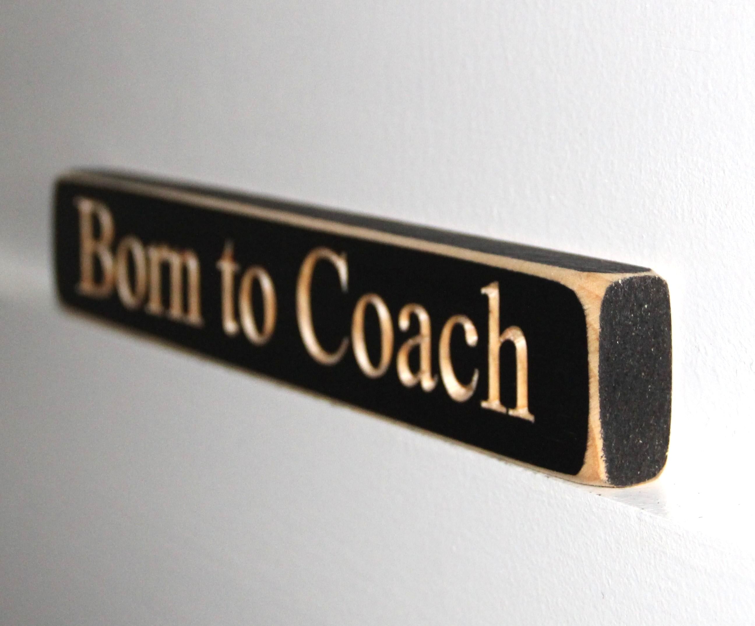 Personalized Coach Photo Display: 'Born to Coach' Frame, Baseball Team Gift, All Sports