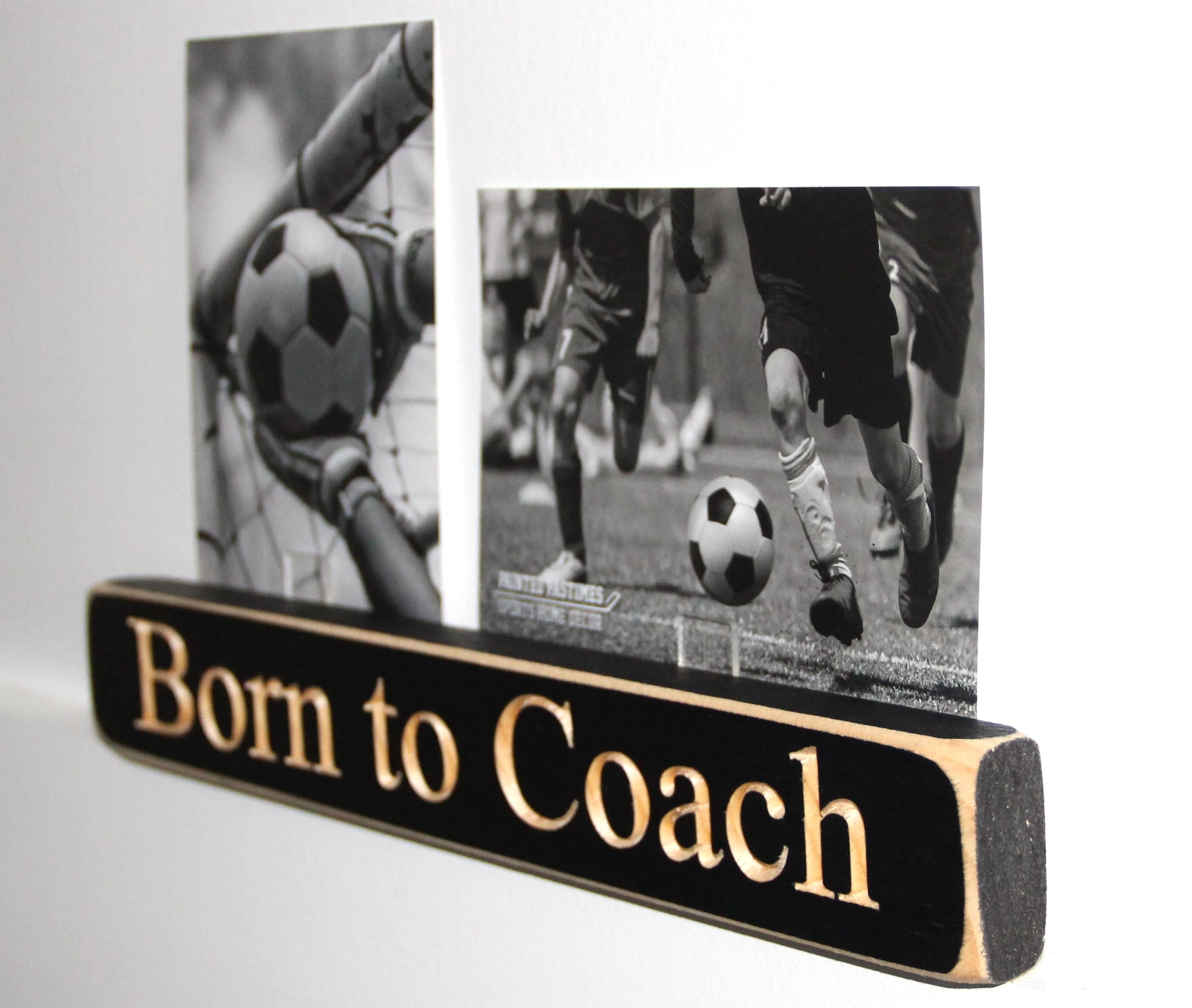 Personalized Coach Photo Display: 'Born to Coach' Frame, Baseball Team Gift, All Sports
