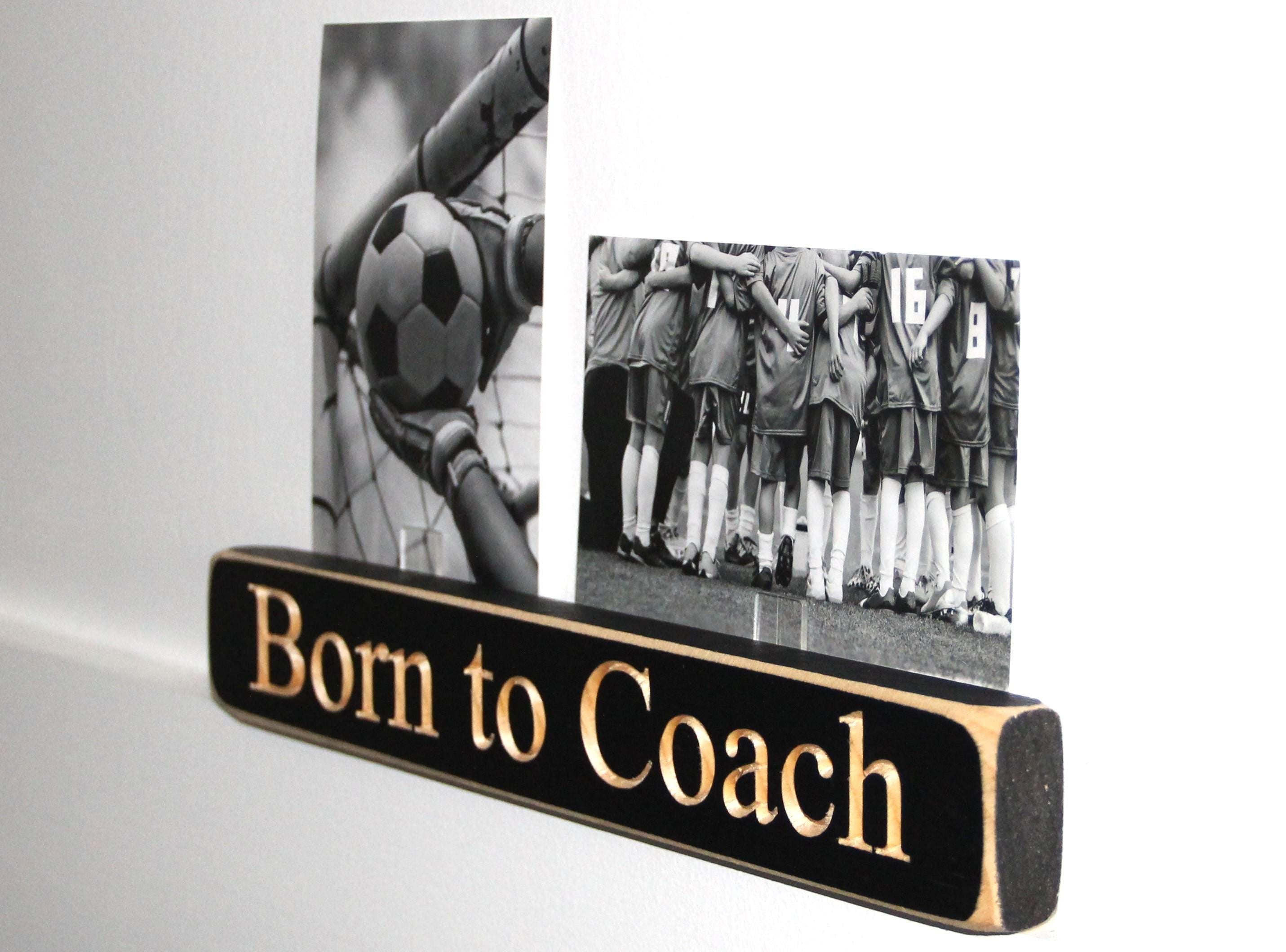Personalized Coach Photo Display: 'Born to Coach' Frame, Lacrosse Team Gift, All Sports