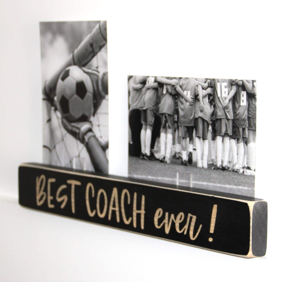 Personalized Coach Photo Display: 'Best Coach Ever' Frame, Lacrosse Team Gift, All Sports