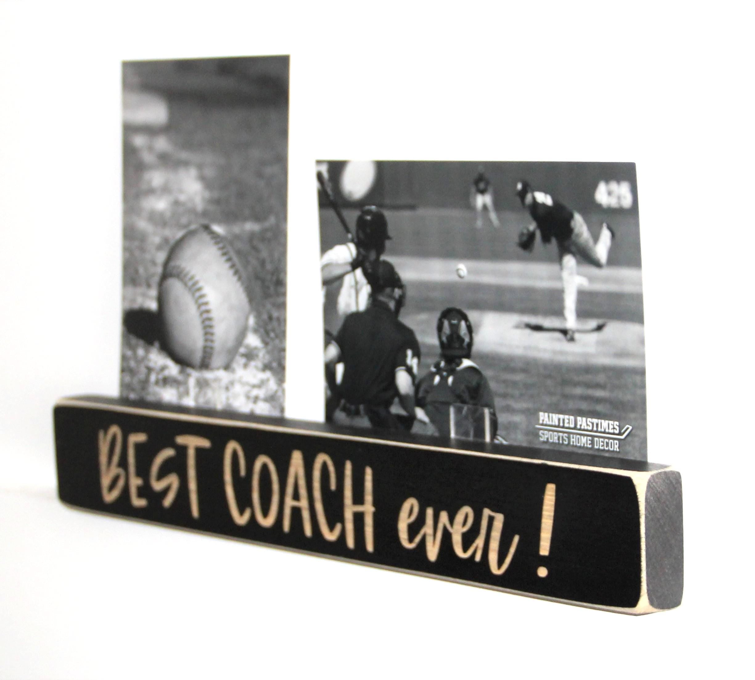 Coach Gift: Wood Sign, Sports Team Decor, Best Coach Ever