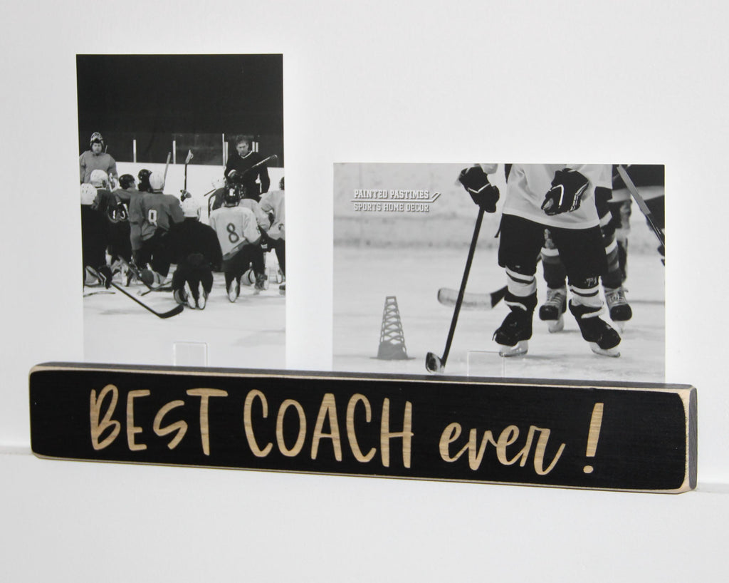 Coach Gift: Wood Sign, Sports Team Decor, Best Coach Ever