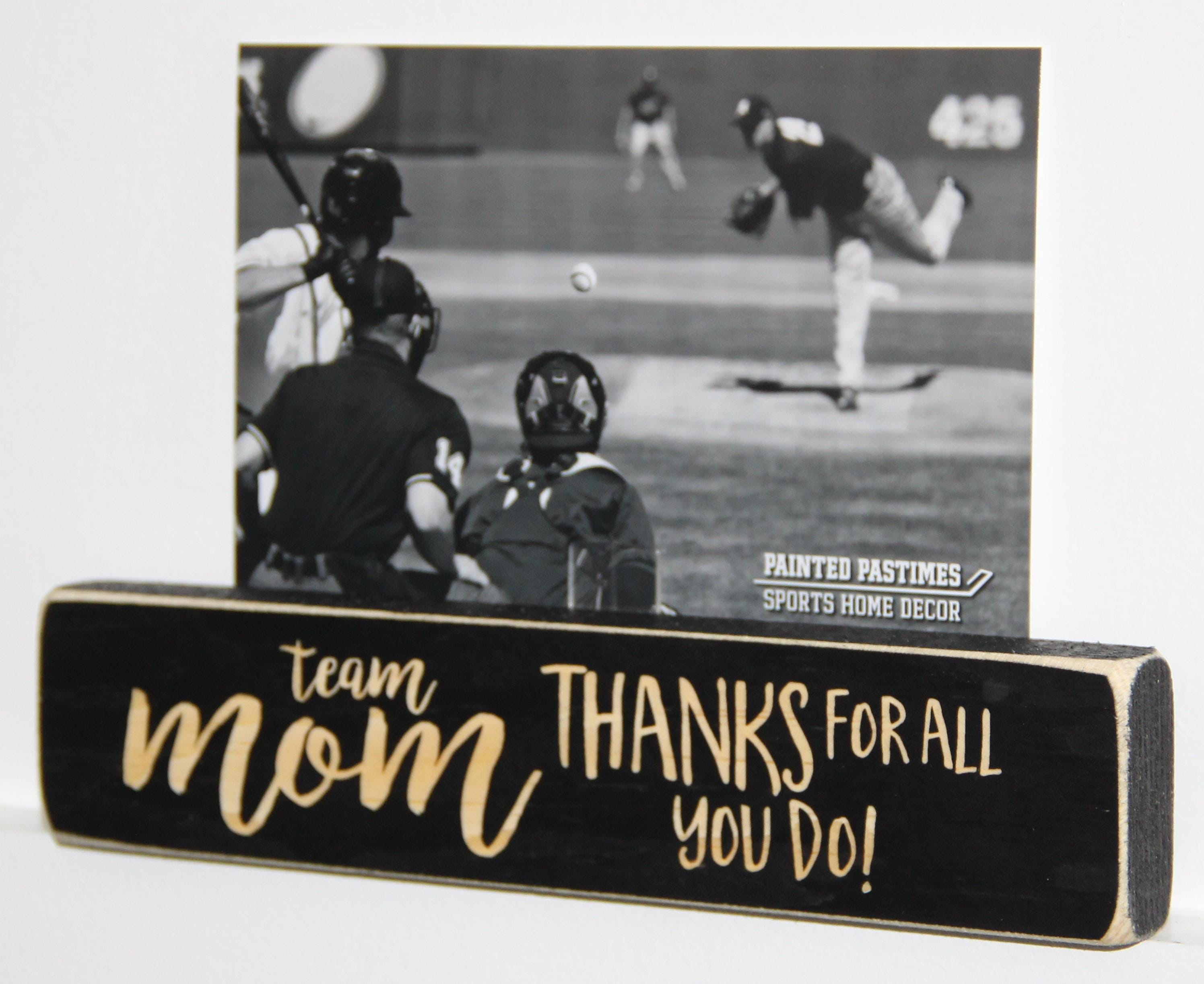 Coach Photo Display: Laser Cut Wood, End of Season Gift, Baseball, Softball, Lacrosse, Track, Volleyball