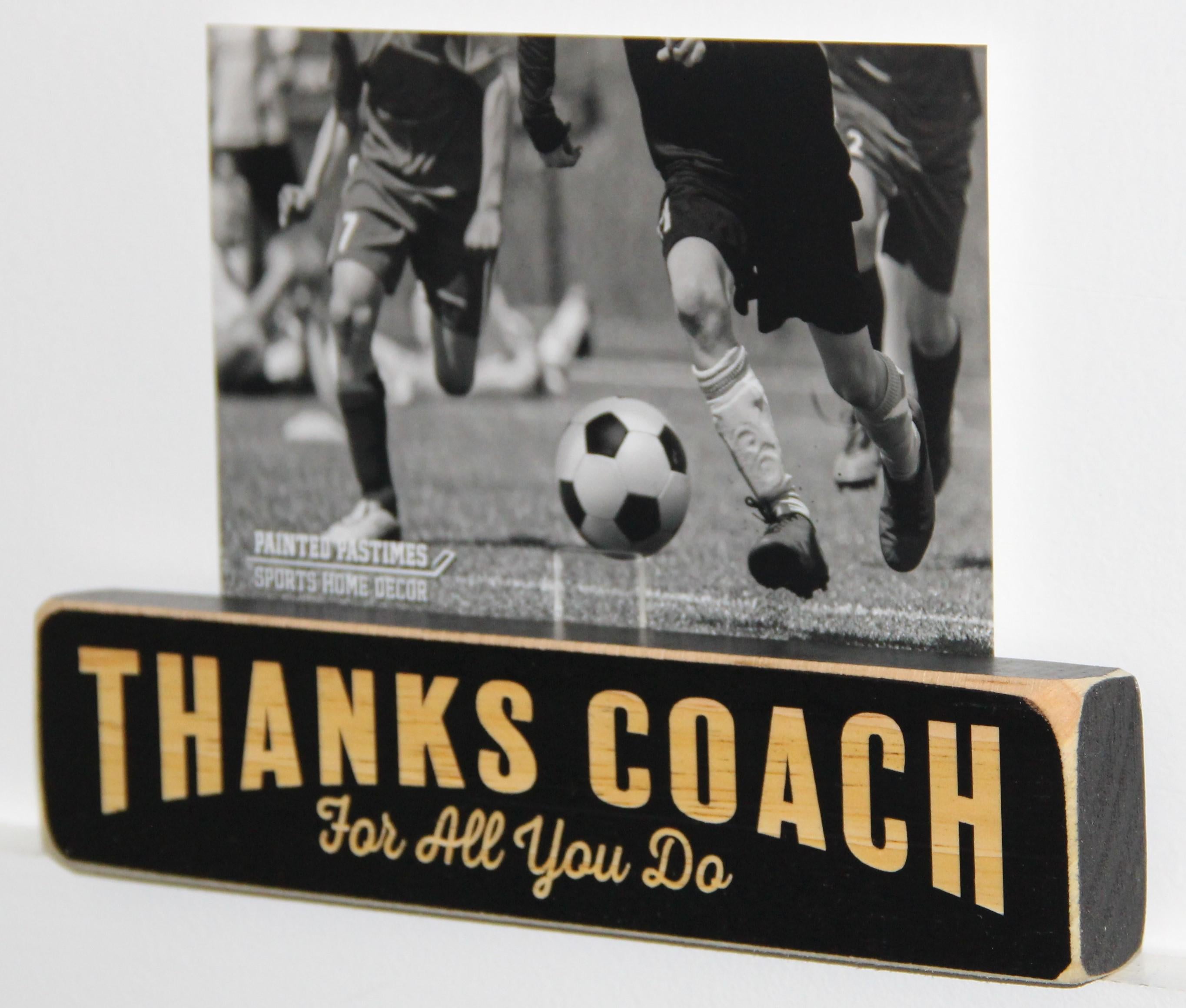 Team Manager Photo Frame: Laser Cut Wood End-of-Season Gift, Lacrosse, Baseball, Softball, Soccer, Volleyball