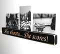 Lacrosse Photo Display: Distressed Wood Sign