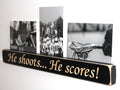 Lacrosse Photo Display: Distressed Wood Sign