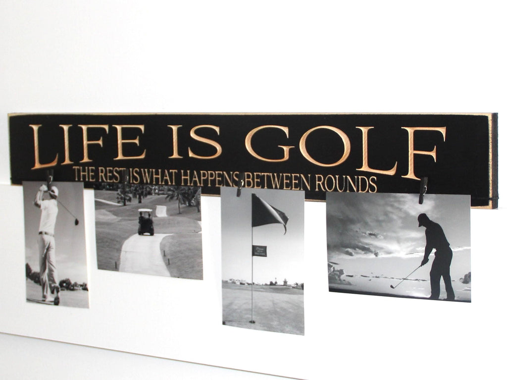 Golf Wood Sign: Dad Gift, Man Cave Decor