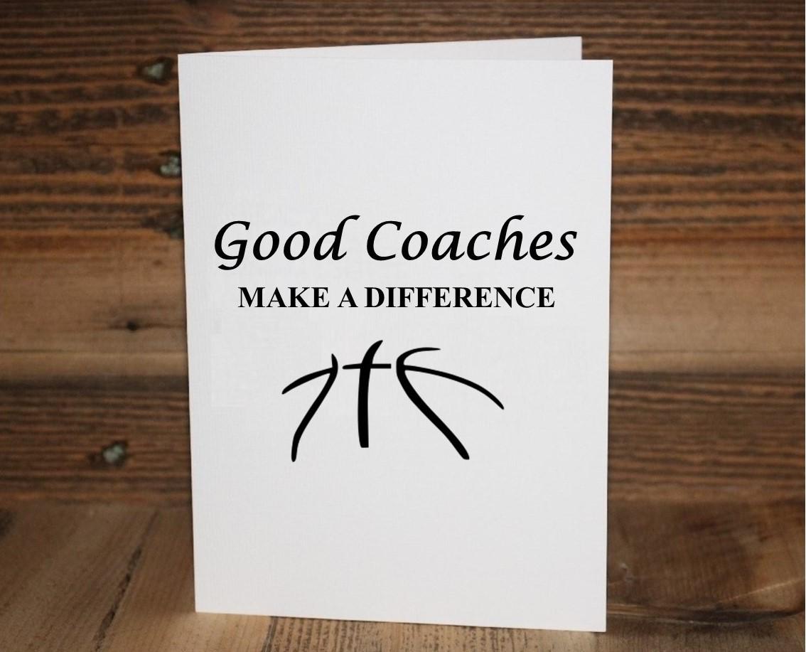 Basketball Greeting Card: Gift for Player or Coach