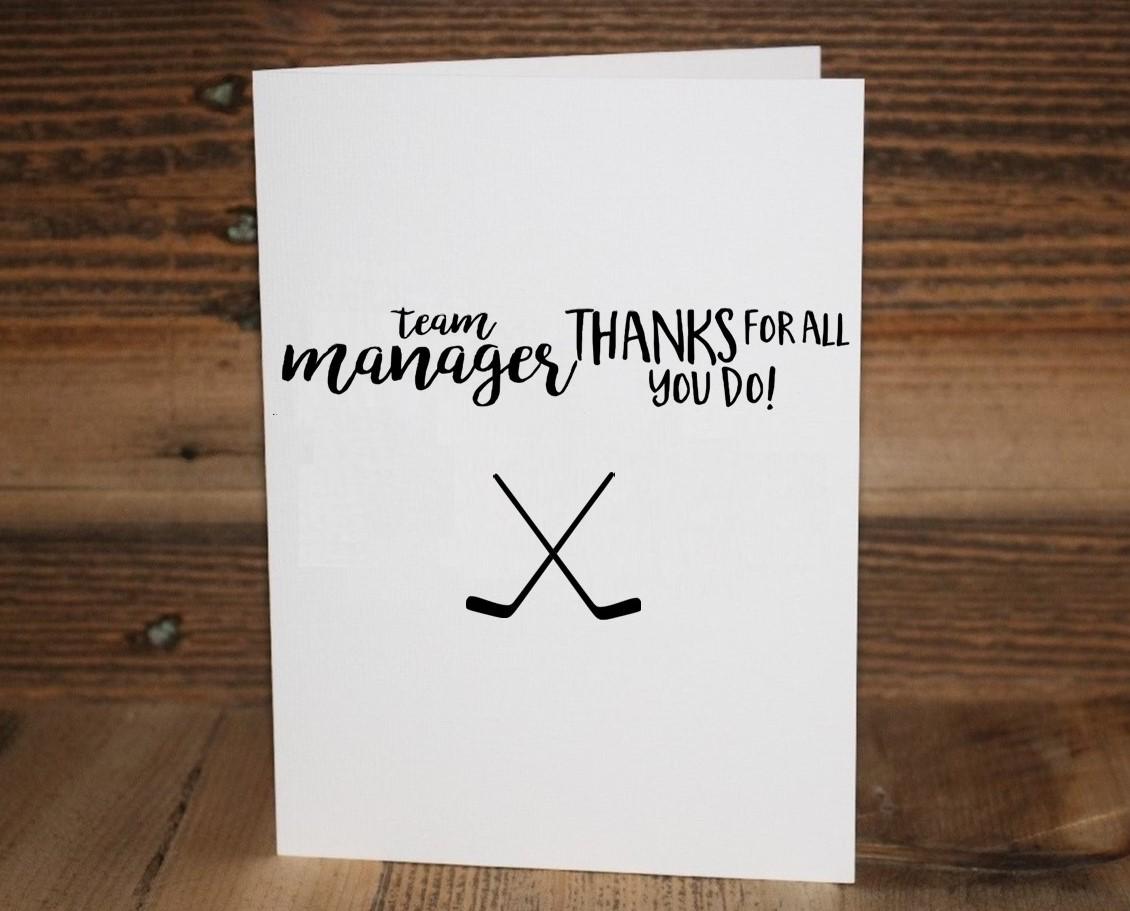 Hockey Graduation Card: Senior Night Congratulations