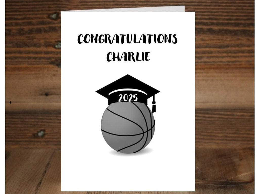 Basketball Graduation Card: Senior Night Congratulations