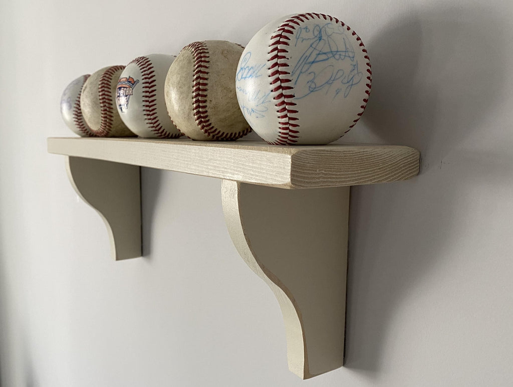 Baseball Display Shelf: Mancave Sports Decor, Baseball Player Gift