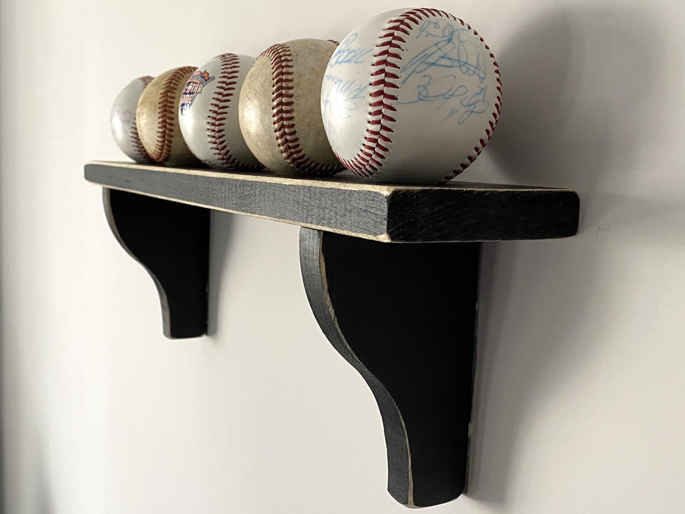 Baseball Display Shelf: Mancave Decor, Gift for Player