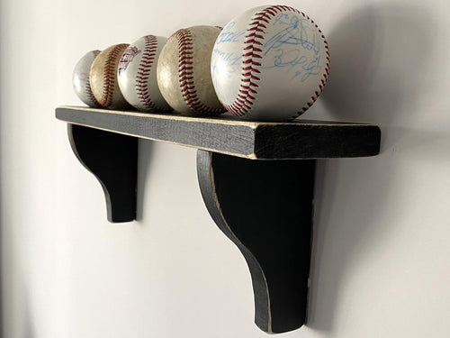 Baseball Display Shelf: Mancave Decor, Gift for Player