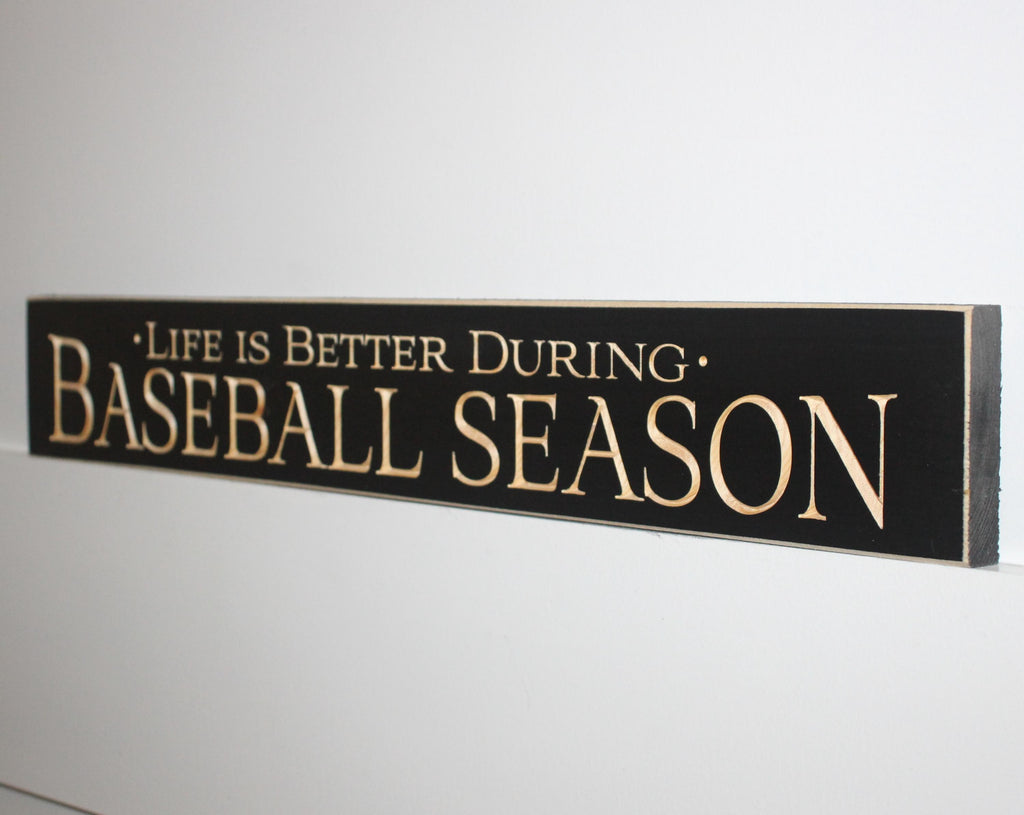 Baseball Wood Sign: Mancave Decor, Coach, Player, Team Gift